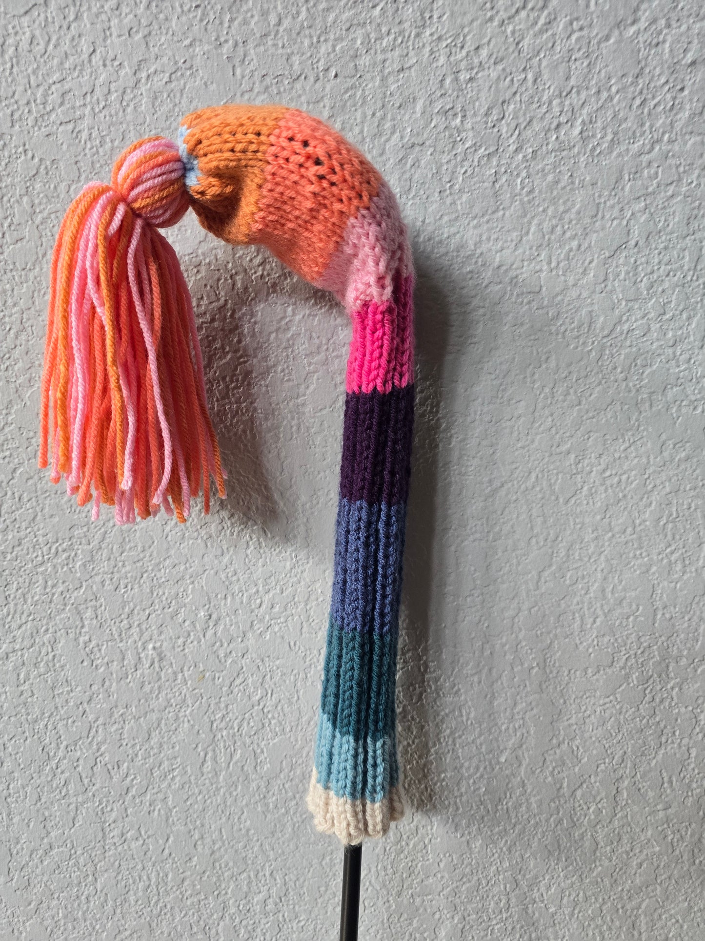 Hand Knit Golf Club Head Cover Retro-Vintage Custom Sunset Fairway Wood Cover