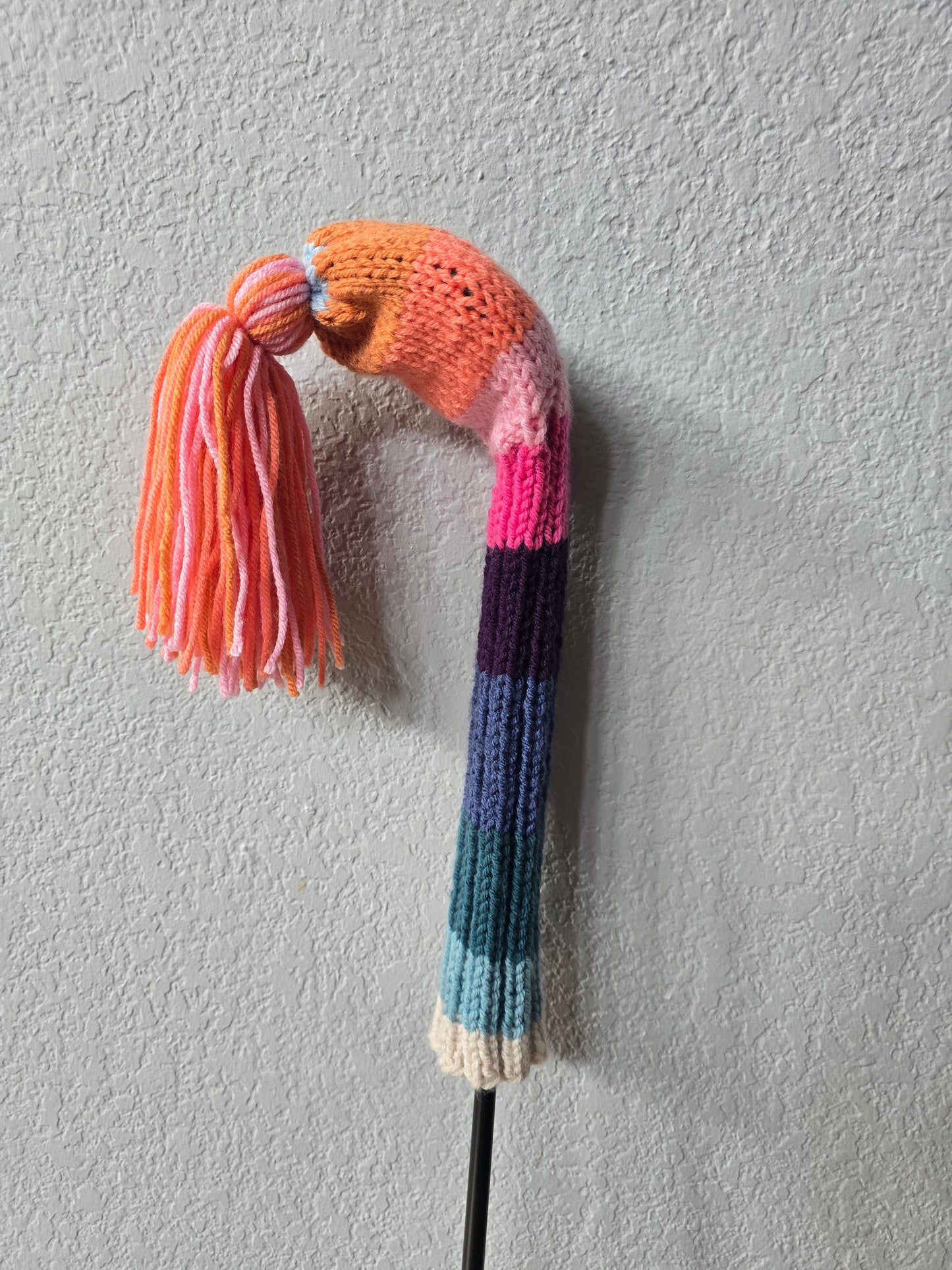 Hand Knit Golf Club Head Cover Retro-Vintage Custom Sunset Fairway Wood Cover
