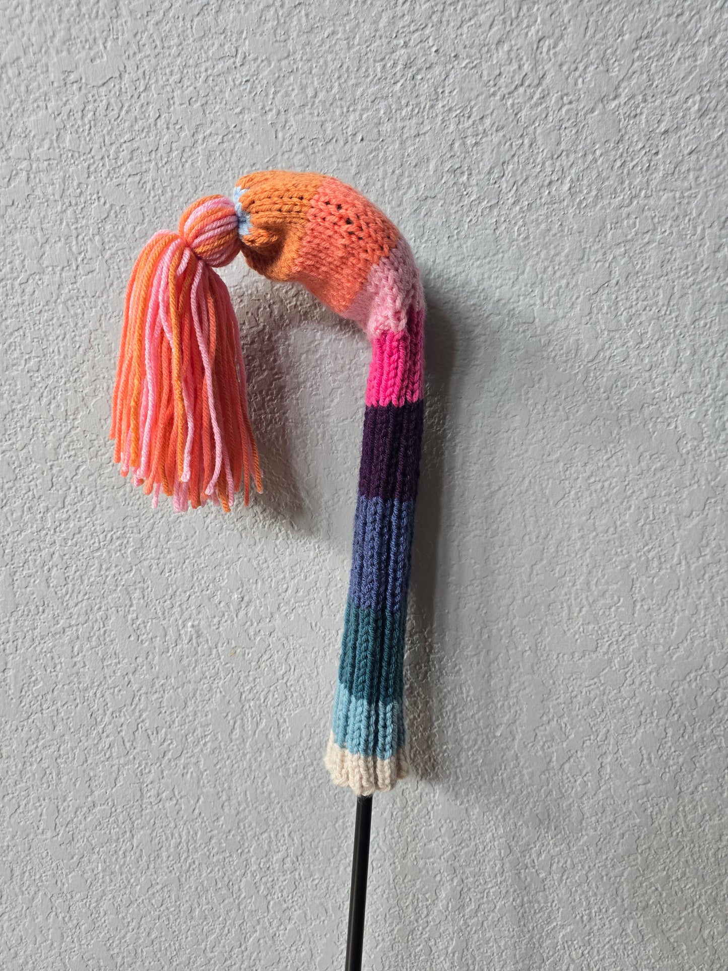 Hand Knit Golf Club Head Cover Retro-Vintage Custom Sunset Fairway Wood Cover