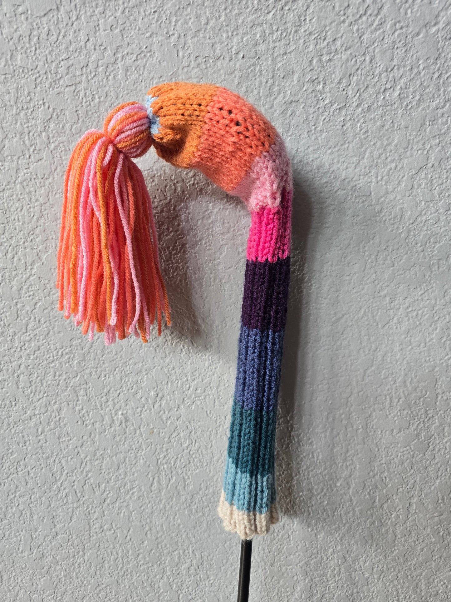 Hand Knit Golf Club Head Cover Retro-Vintage Custom Sunset Fairway Wood Cover