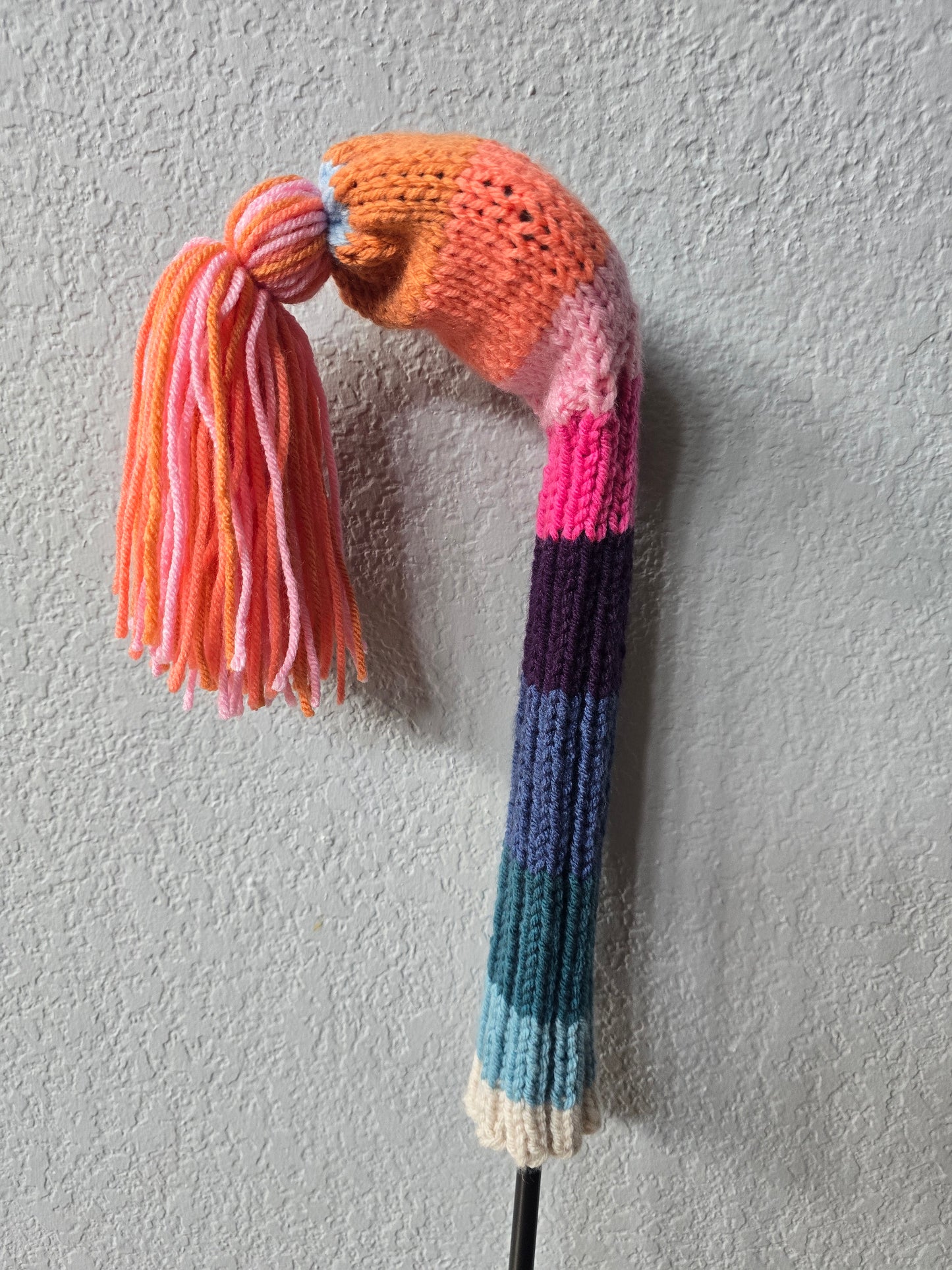Hand Knit Golf Club Head Cover Retro-Vintage Custom Sunset Fairway Wood Cover