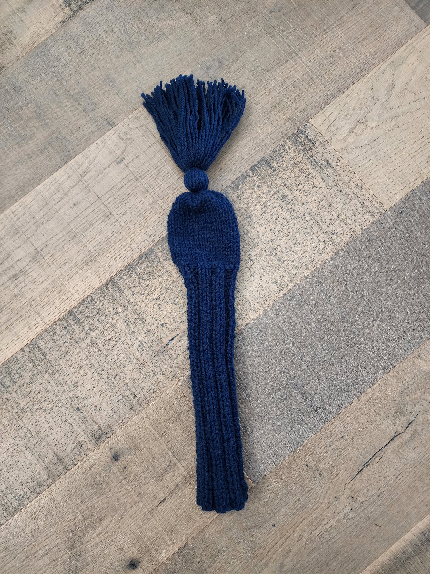 Golf Club Cover in Navy Double Stranded Wool for Starwood