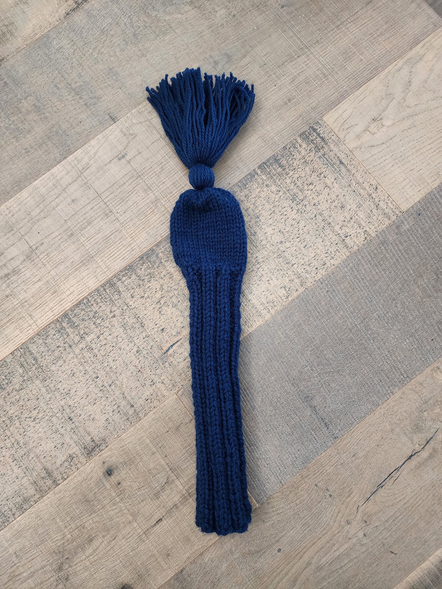 Golf Club Cover in Navy Double Stranded Wool for Starwood